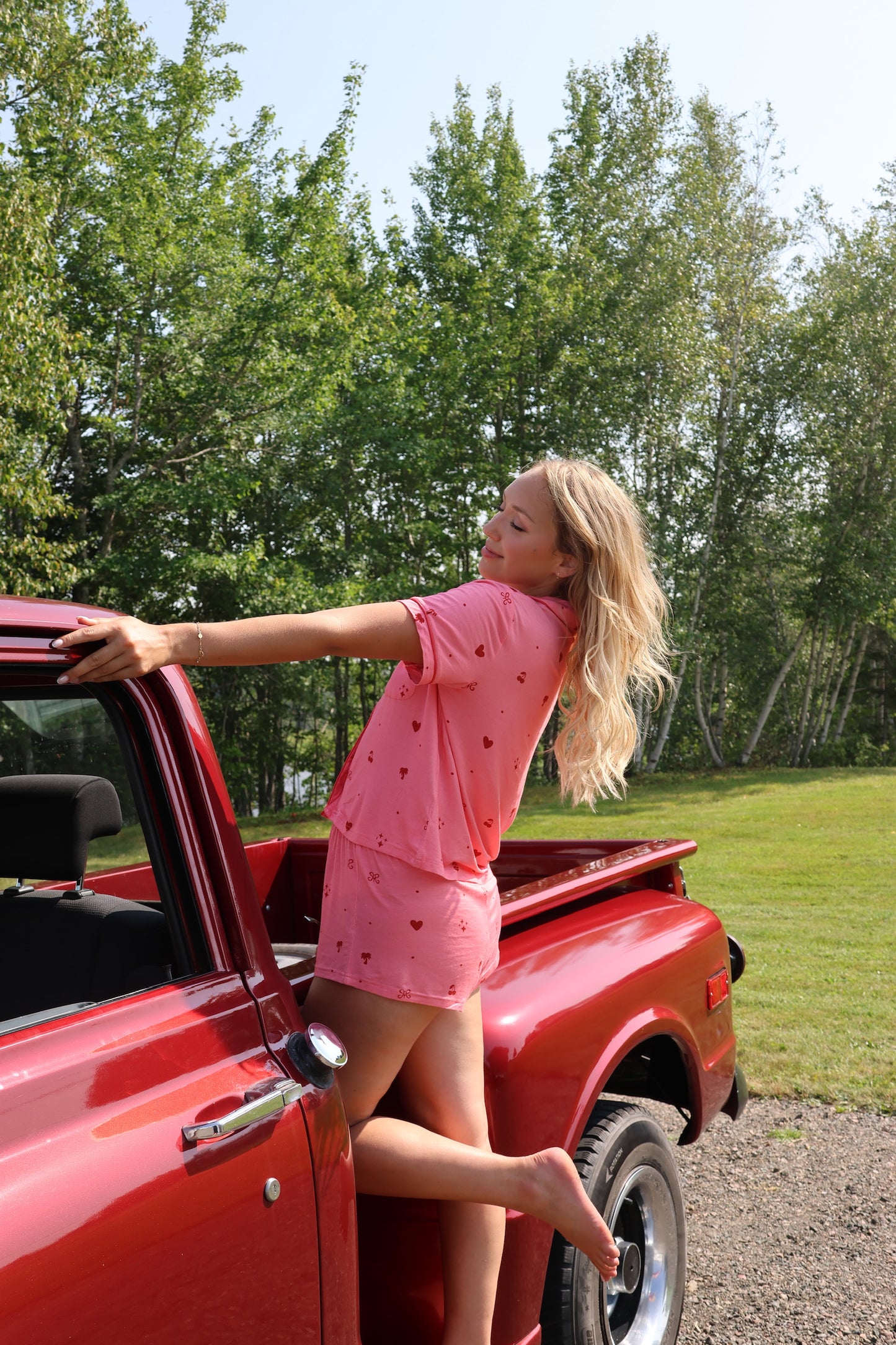 Short sleeve luxury sleepwear set - The Sloane