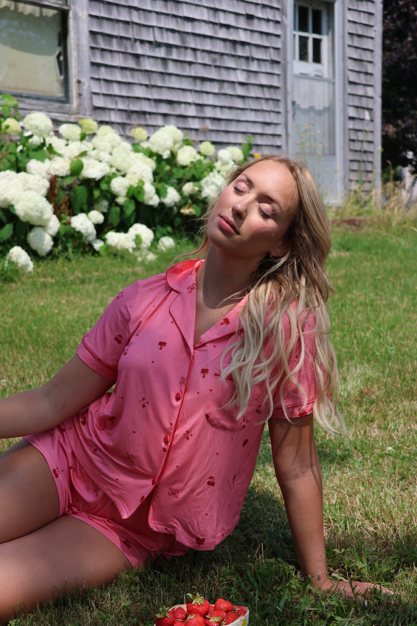 Short sleeve luxury sleepwear set - The Sloane